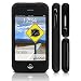iPhone Silicone Case w/ LCD Screen Protector - 5 Color Options (Black)
