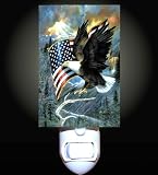 American Eagle and Flag Decorative Night Light