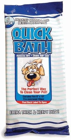 Quick Bath for Dogs,Cats and Other small Animals (10 Count)