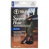 Truform 20-30 Mens Thigh High, Medium, Black