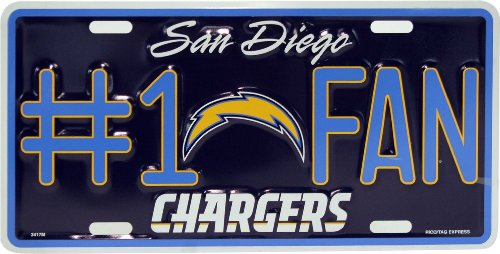 NFL San Diego Chargers License Plate