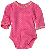 IMAGE OF Hartstrings Long Sleeve Bodysuit, Pink Dot, 3-6 Months