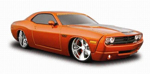 Childrens Toyshop  Toys : 1:24 2006 Dodge Challenger Concept RC Car (Orange)