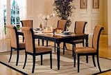 Antique Black And Roasted Chestnut Dining Table
