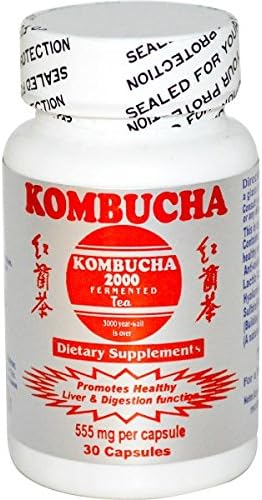 Kombucha 2000, Kombucha Fermented Tea, 555 mg, 30 Capsules(pack of 2)