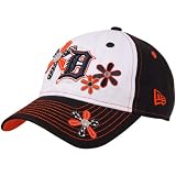 New Era Detroit Tigers Preschool Girls' Daisy Dots Hat - Navy Blue-White