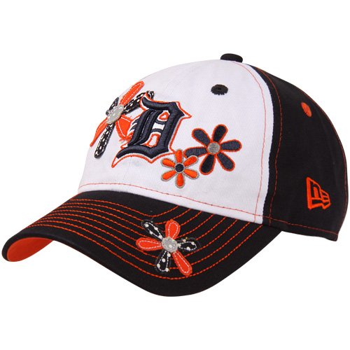 New Era Detroit Tigers Preschool Girls' Daisy Dots Hat - Navy Blue-White