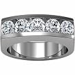 Platinum Diamond Wedding Band Duo - Lady's Ring - 1.00 Ct.