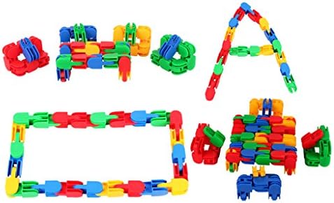 JingQ JQ1009 Plastic T-shaped buckle Blocks Construction Assembling Toy DIY Puzzle Block Set Educational Toy for Baby Children Kids