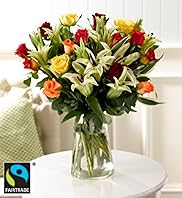 Fairtrade Large Rose Lily Bouquet