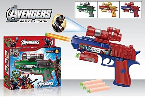 Avengers Soft Bullet Toy Gun - Best Holiday Gift for Boys