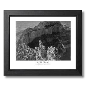 Ansel Adams Grand Canyon B W Photo Picture Framed Art Print by Framed Art