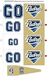San Diego Padres Animated 3-D Auto Spin-Flags