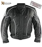 Xelement Deviant Black Cordura Armored Motorcycle Jackets