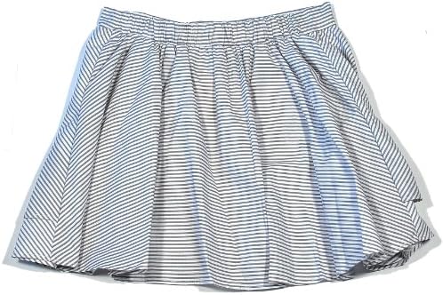 Halabaloo Striped Bow Skirt in Light Grey-5
