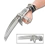 Skull & Bones Gauntlet Style Hand Claws Dagger
