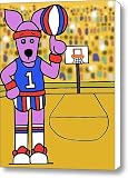 Gambit Plays Some Ball Canvas Print / Canvas Art - Artist Yvonne Lozano