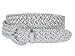1 1/4 Inch Wide Metallic Braided Woven Belt