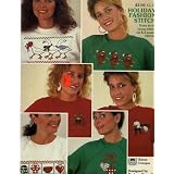HOLIDAY FASHION STITCH Easy to Do Cross Stitch on 8.5 Waste Canvas