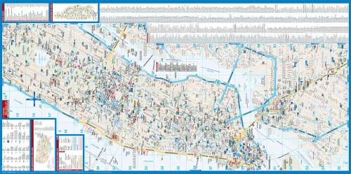 Laminated New York City Streets Map by Borch (English Edition) under The Books Store