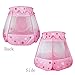 ilovebaby Pink Princess Tent Indoor and Outdoor Breathable Mesh Material- Possibility of 1 to 5 Years Old Children Tent