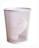 Mesh Mini Waste Bin, Silver
