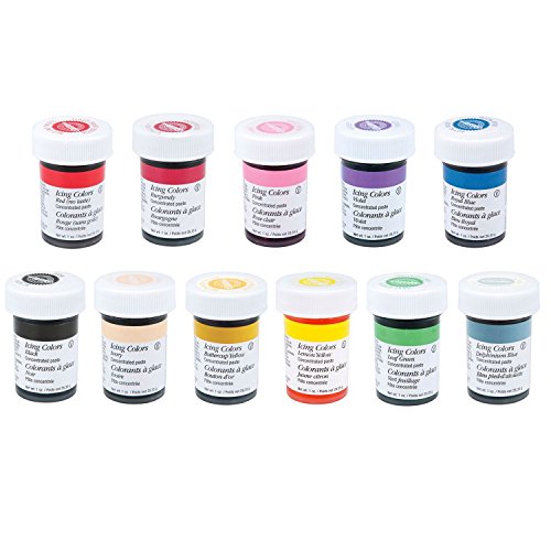 Wilton 12 Icing Color Set Includes 12 Large 1 Ounce Containers of Icing Color Gel You Get the 12 Most Popular Colors in One Set of Large Size Containers