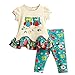Domeiland Baby Girls' Fashion Cute Cotton Clothing Set Green