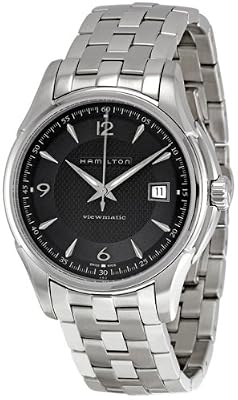 Hamilton Men's H32515135 Jazzmaster Viewmatic Black Guilloche Dial Watch from Hamilton