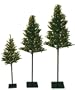 Good Tidings PTC07203 Winston Pine Artificial Prelit Christmas Trees, Set of 3