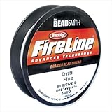 Fireline Microfused Braided Beading Thread 6lb-strength Crystal Clear 50 Yards Roll