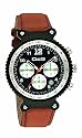 D&G DW0304 'Rhythm' Black Dial Tan Strap Watch