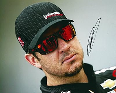 AUTOGRAPHED 2015 Martin Truex Jr. #78 Furniture Row Racing (Denver Mattress) Garage Area 8X10 Signed Picture NASCAR Glossy Photo with COA