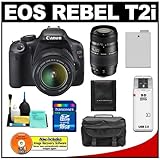 Canon EOS Rebel T2i Digital SLR Camera & 18-55mm IS Lens + Tamron 70-300mm  ....