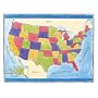 Wallies 13467 Map of the U.S. Wallpaper Mural