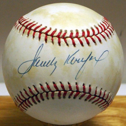Single Signed Baseball Sandy Koufax 8.5 (ONL White)