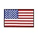 American Flag Black Border Patch USA Badge Stripes Embroidered Iron On Applique