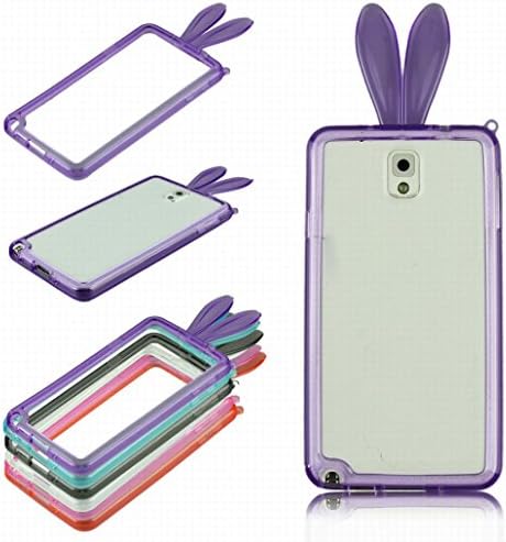 CXB1983 Best Seller Cute Cartoon Rabbit Ears Soft TPU Frame Case for Samsung Galaxy Note 3 III N9006