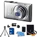 Canon PowerShot ELPH 300 HS Silver Digital Camera 8GB Bundle - Includes PowerShot ELPH 300 HS Silver Digital Camera, 8 GB Memory Card, Camera Carrying Case, Memory Card Reader, Mini Tripod, and Cleaning Kit