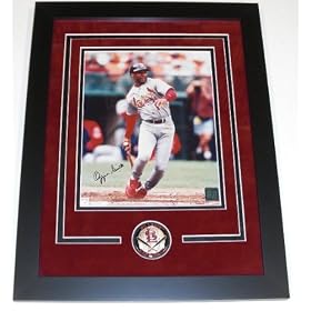 Ozzie Smith Autographed St. Louis Cardinals 8x10 Photo - Custom Framed