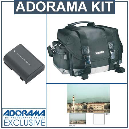 Canon Accessory Starter Kit for Digital Rebel XT and XTi (Includes 200DG Bag, NB-2LH Battery, & 58mm Haze Filter)