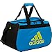 adidas Limited Edition Diablo Small Duffel Gym Bag in Bold Colors - (Bright Blue/Black / Shock Slime)