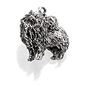 Sterling Silver Pomeranian Charm