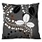 100% Thai Silk Decorative Pillow - Bean Leaf Gray (18x18")