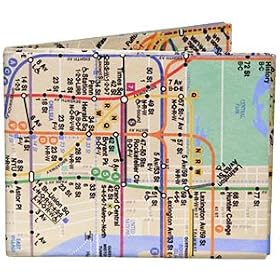 Dynomighty Design Men's NYC Subway Map Mighty Wallet