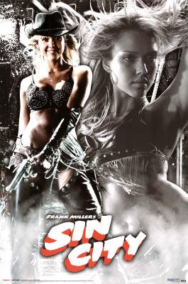 (24x36) Sin City Movie (Jessica Alba, Nancy Duo) Poster Print (24x36) Sin City Movie (Jessica Alba, Nancy Duo) Poster Print