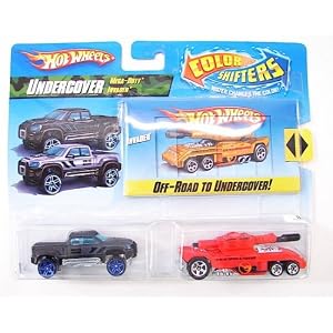 Hot Wheels Color Shifters Cars Rescue Squad with Humvee and Dodge Charger SRT8 Car Set by 