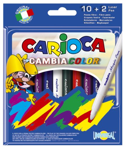 Carioca Color-Change Magic Ink Markers (Set of 12 Markers)
