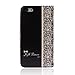 iPhone 6s Plus Case, Towallmark Fresh Cute Flip [Wallet Faux Leather] Case Cover (Black)