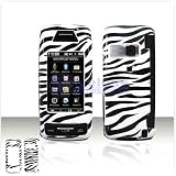 Black with White Stripes ZEBRA Case Cover for Brand LG Voyager VX10000 Protective Cell Phone Hard SNAP-ON